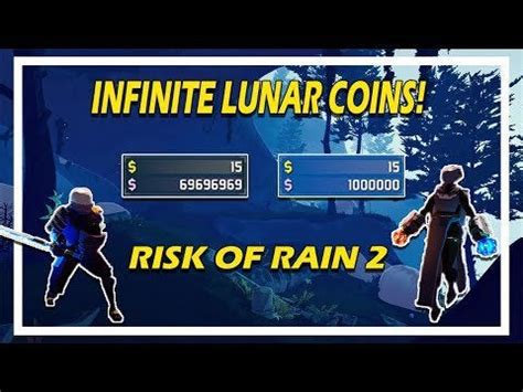 How to get infinite lunar coins ror2 - r/ror2 • 6 min. ago. by Careless_Flamingo164. Why does the infinite lunar coin cheat not work for me? (I have the DLC) The lunar coin cheat isn't working so if anyone can explain it (or atleast give me a tutorial in the comments) I went into the files, edited the number, and the game treats it as if I have no coins. Vote.